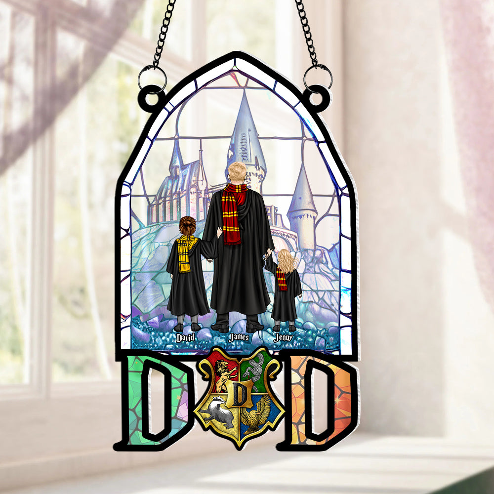 Personalized Harry Potter Family Stained Glass Ornament