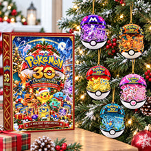 Load image into Gallery viewer, Celebrate 30 Magical Years! Pokémon 30th Anniversary Christmas Advent Calendar - Personalized Gift for Pokémon Lovers Advent Calendar PopCulturePrints

