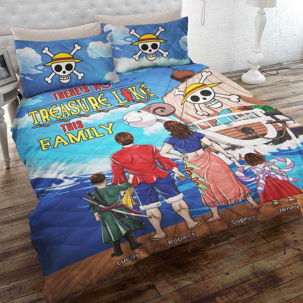 Custom Family Pirate Treasure Bedding Set Blanket PopCulturePrints