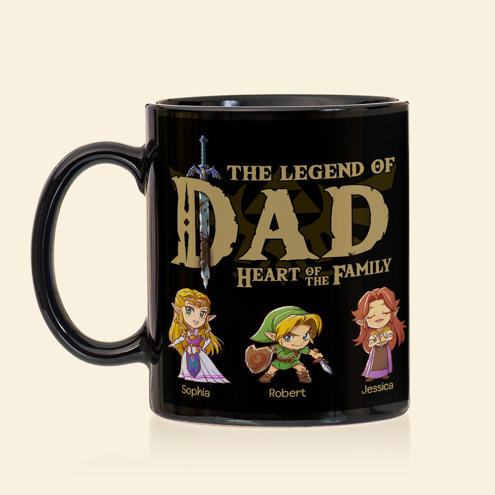 Personalized Legend of Dad Family Mug Coffee Mug PopCulturePrints