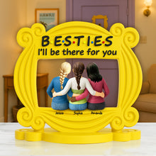Load image into Gallery viewer, Besties Always By Your Side - Personalized Acrylic Plaque for Friends Shaped Plaques PopCulturePrints
