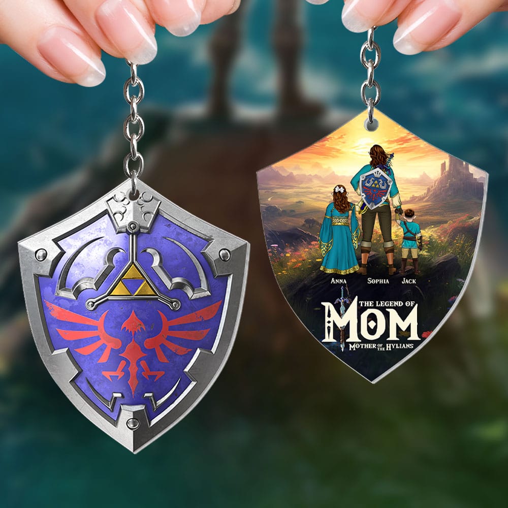 Legend of Mom Personalized Keychain - Mother's Day Gift Keychains PopCulturePrints