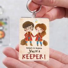 Load image into Gallery viewer, Personalized Harry Potter Keeper Keychain
