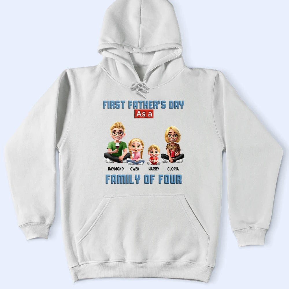 Celebrate Your First Father's Day - Personalized T-Shirt for Dads, Grandpas & Families T-shirt PopCulturePrints