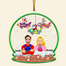 Load image into Gallery viewer, Personalized Family Christmas Acrylic Ornament Ornament PopCulturePrints
