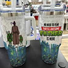 Load image into Gallery viewer, Personalized Turtle Themed Tumbler for Dad - Awesome Father Gift Tumbler Cup PopCulturePrints
