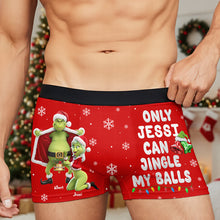Load image into Gallery viewer, Only Jessi Can Jingle My Balls - Naughty Couple Boxers for Him Boxer Briefs PopCulturePrints
