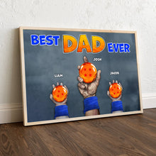 Load image into Gallery viewer, Personalized Best Dad Ever Dragon Ball Canvas Print Poster &amp; Canvas PopCulturePrints
