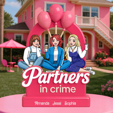 Load image into Gallery viewer, Partners In Crime - Custom Acrylic Plaque for Best Friends Shaped Plaques PopCulturePrints

