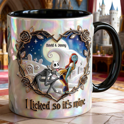 I Licked So It's Mine - Naughty Couple Coffee Accent Mug | Personalized Gifts for Couples Coffee Mug PopCulturePrints