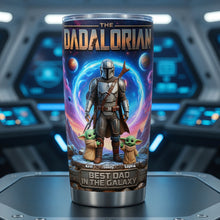 Load image into Gallery viewer, “The Best Dad in the Galaxy” - Customizable Best Space Dad Tumbler - Perfect Gift for Fathers and Grandfathers Tumbler Cup PopCulturePrints
