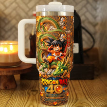 Load image into Gallery viewer, "Celebrate 40 Years of Adventure!" - Custom 40oz Tumbler - Personalized Gift for Anime Lovers Tumbler Cup PopCulturePrints
