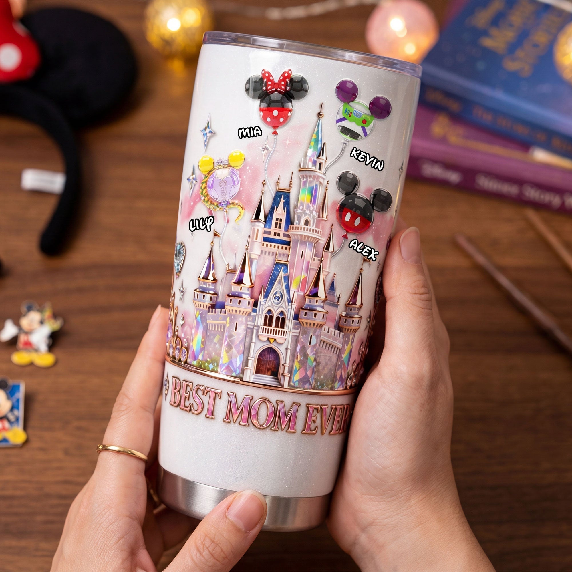 Best Mom Ever - Customizable Tumbler for Moms, Grandmas & More Tumbler Cup PopCulturePrints