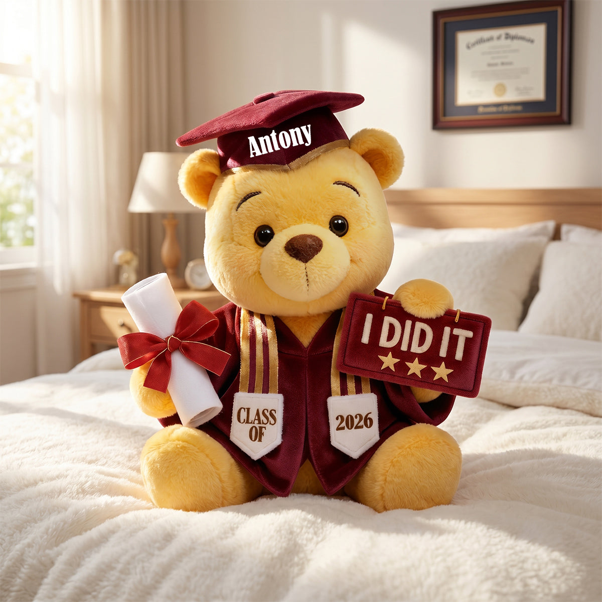 Celebrate Your Achievement - Graduation Pillow, Personalized Gift for Graduates