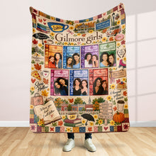 Load image into Gallery viewer, Where You Lead, I Will Follow - Cozy Autumn Small-Town Blanket - Personalized Gift for Gilmore Girls Fans Blanket PopCulturePrints
