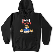 Load image into Gallery viewer, I Dad of Twins - Personalized T-Shirt for Proud Fathers T-shirt PopCulturePrints
