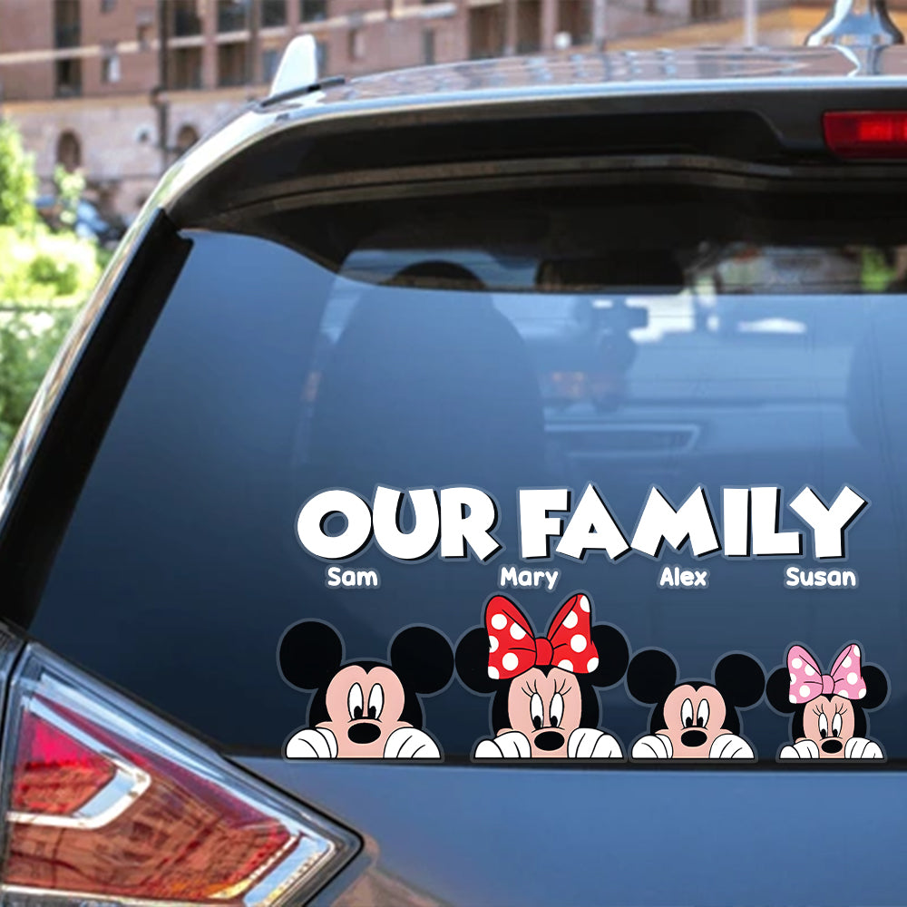 Custom Family Car Decal - Mickey and Friends Decal Sticker PopCulturePrints