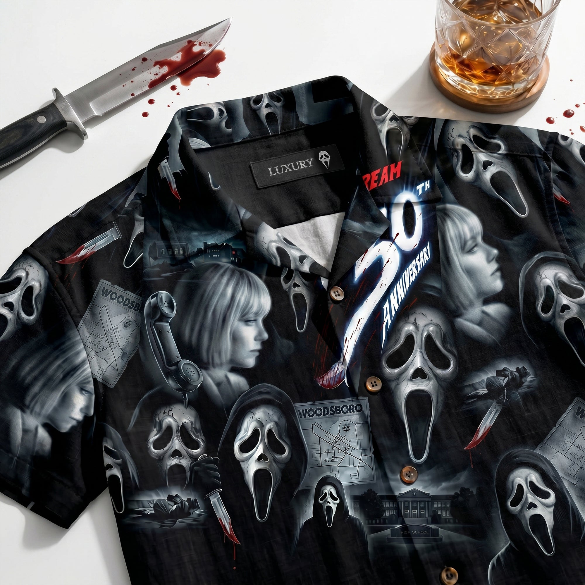 "Celebrate the Scream Culture!" - Scare Holiday Hawaiian Shirt - Personalized Gift for Horror Fans Hawaiian Shirts PopCulturePrints