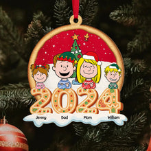 Load image into Gallery viewer, Custom Family Christmas Ornament - Personalized Cookie Design 2024 Ornament PopCulturePrints
