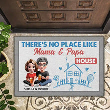Load image into Gallery viewer, There&#39;s No Place Like Grandma &amp; Grandpa&#39;s - Personalized Doormat Doormat PopCulturePrints
