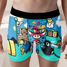 Load image into Gallery viewer, Personalized Gamer Men's Boxers - Unique Design for Game Lovers Boxer Briefs PopCulturePrints
