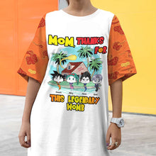 Load image into Gallery viewer, Mom, Thanks For This Legendary Womb - Personalized Raglan Dress For Mom AOP Products PopCulturePrints
