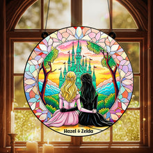 Load image into Gallery viewer, Besties Suncatcher Ornament - A Colorful Tribute to Friendship Ornament PopCulturePrints
