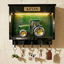 Load image into Gallery viewer, Tractor Acrylic Key Hanger - Personalized Gifts for Tractor Lovers
