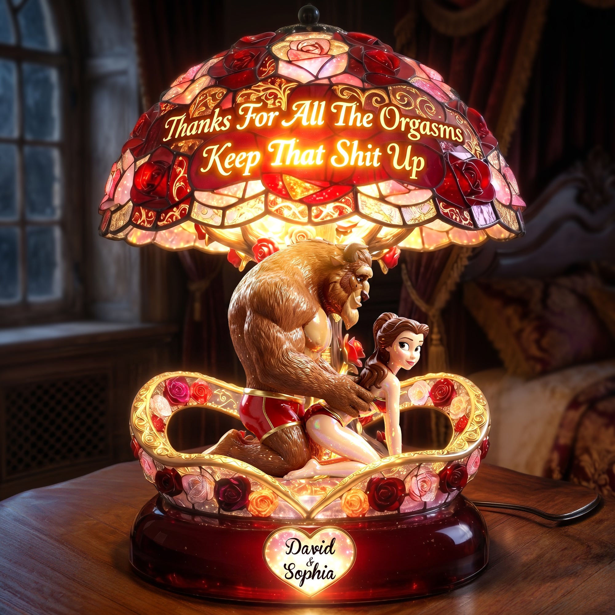Naughty Fairy Tales Couple Acrylic Light Box - Personalized Gifts For Couple 05ohlu180626 Light Box PopCulturePrints