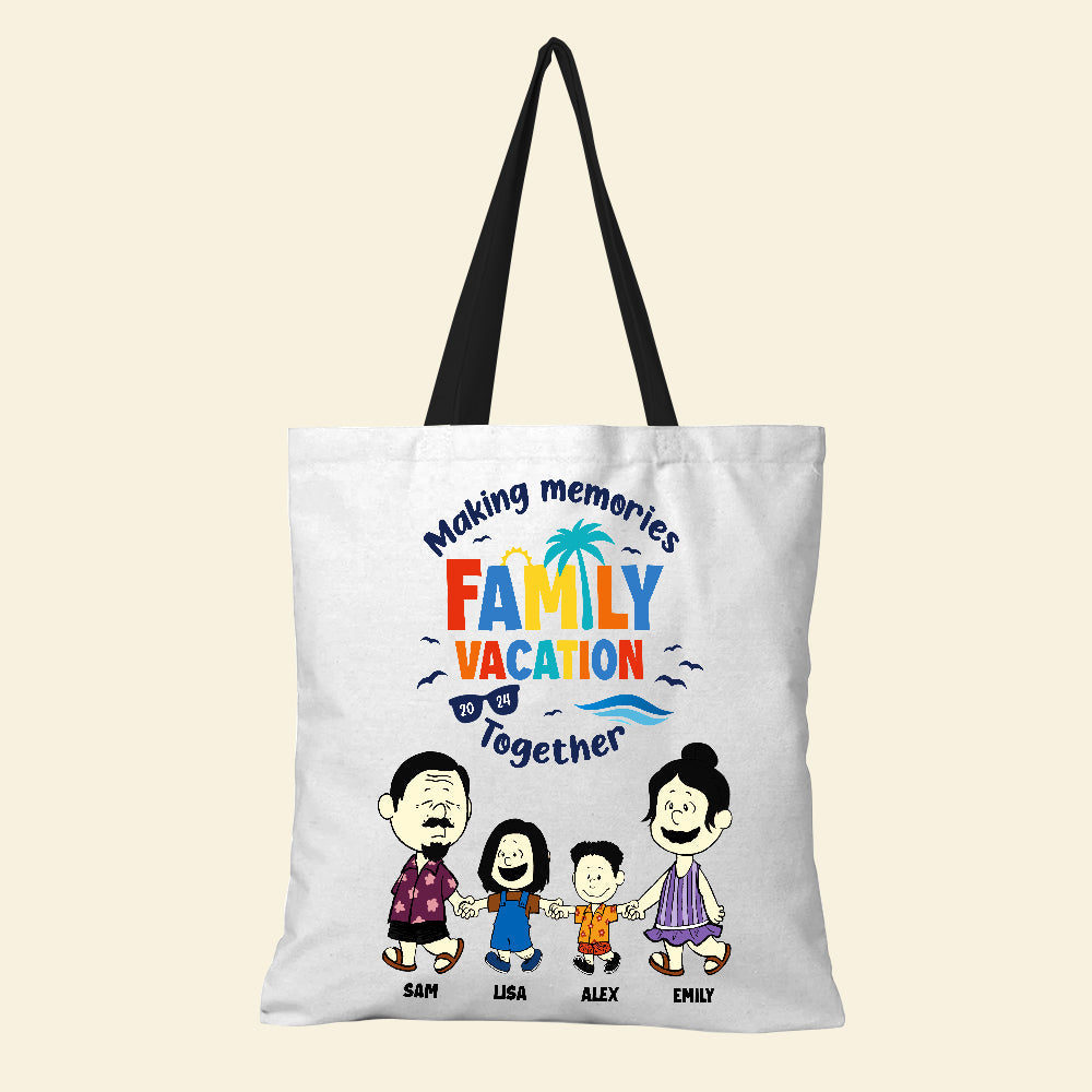 Personalized Family Vacation Tote Bag - Making Memories Together