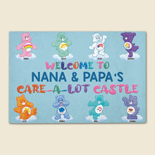 Load image into Gallery viewer, Personalized Grandparents' Castle Doormat - Welcome to Care-a-Lot Doormat PopCulturePrints
