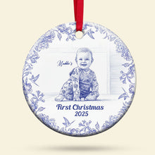 Load image into Gallery viewer, &quot;Capture Family Moments with Love&quot; - Custom Photo Family Ornament - Personalized Gift for Parents, Grandparents, and Family Friends Ornament PopCulturePrints
