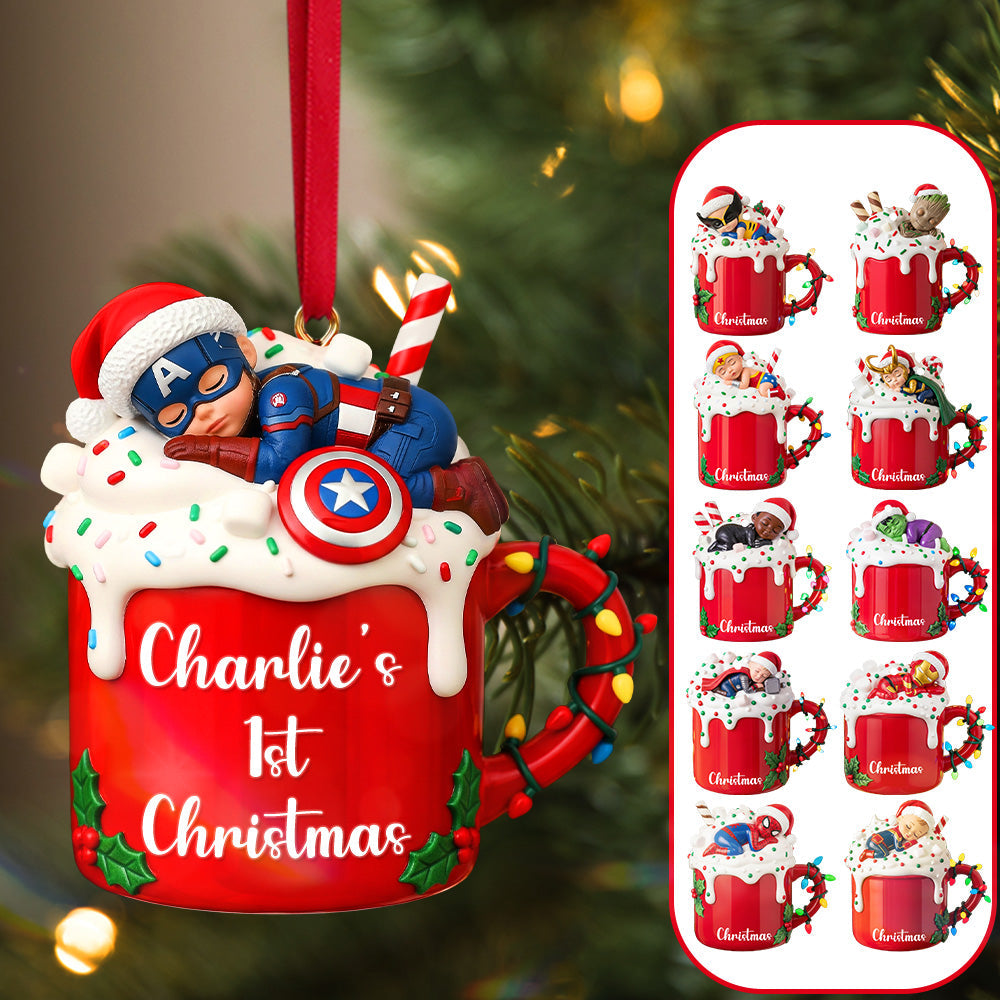 “Celebrate the Magic of Christmas!” – Baby Christmas Ornament, Personalized Gift for Kids, Family & Fans Ornament PopCulturePrints