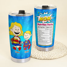 Load image into Gallery viewer, &quot;Every Day is Supermom Day&quot; - Personalized Tumbler for Mom, Grandma, and Special Women Tumbler Cup PopCulturePrints
