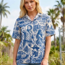 Load image into Gallery viewer, “Survive the Apocalypse in Style” - Personalized Apocalypse Hawaiian Shirt - Unique Gift for Fans of Zombie Culture, Friends &amp; Family

