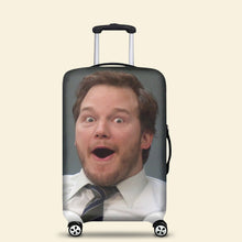 Load image into Gallery viewer, Custom Photo Luggage Cover - Fun Personalized Gift for Travelers
