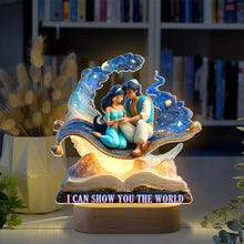 Load image into Gallery viewer, I Can Show You the World - Personalized Desert Princess LED Light Gift for Couples Led Night Light PopCulturePrints
