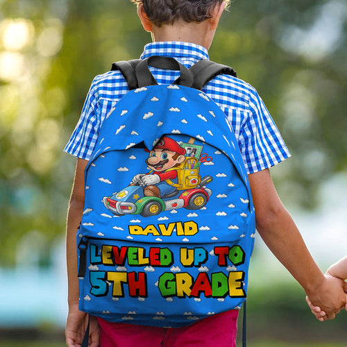 Level Up Backpack – Personalized Gifts for Kids Backpack PopCulturePrints