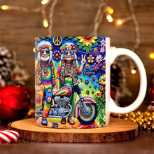 Load image into Gallery viewer, Custom Hippie Couple Mug | Personalized Valentine&#39;s Day Gifts for Peace Lovers Coffee Mug PopCulturePrints
