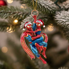 Load image into Gallery viewer, &quot;Love and Laughter, Together Forever&quot; - Personalized Amazing Couple Hanging Together Ornament Ornament PopCulturePrints
