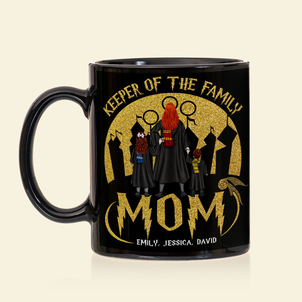 Personalized Harry Potter Family Mug - Keeper of the Family Mom