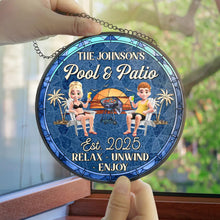Load image into Gallery viewer, Good Music &amp; Good Vibes - Personalized Stained Glass Window Hanging Suncatcher Suncatcher Ornament PopCulturePrints
