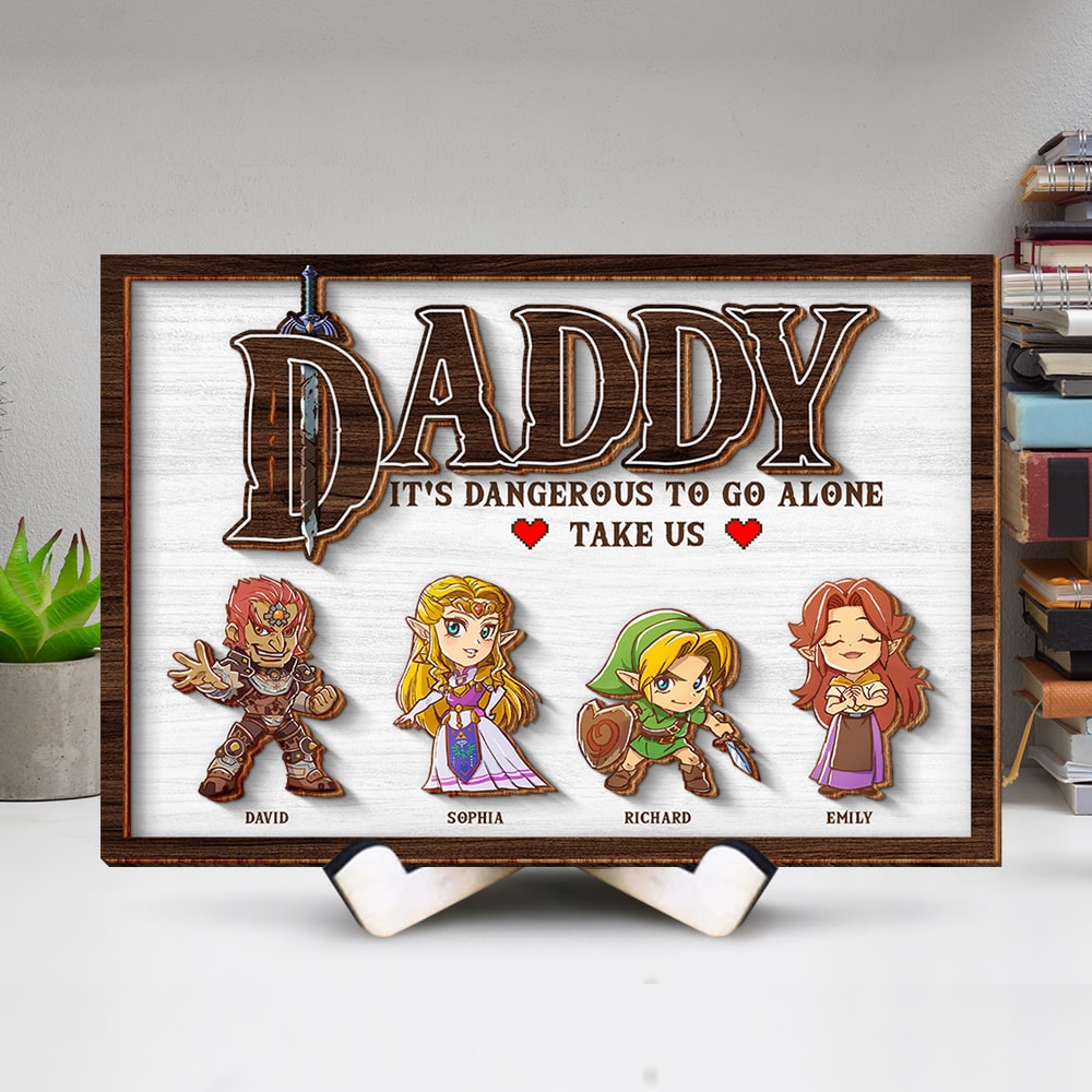 Personalized Dad Wood Sign - Unique Gift for Father's Day Wood Sign PopCulturePrints