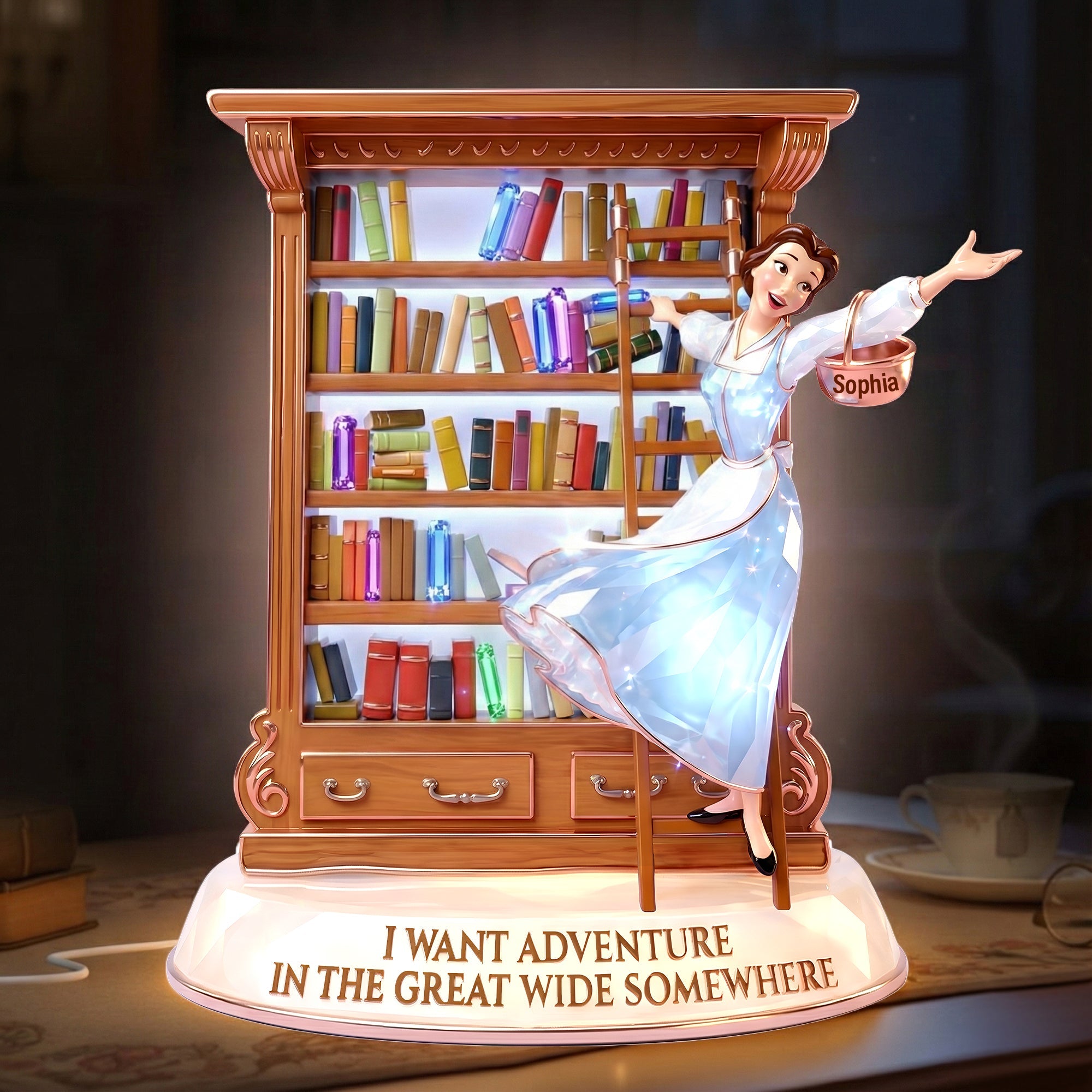 I Want Adventure Light Box - Personalized Gift for Book Lovers Light Box PopCulturePrints