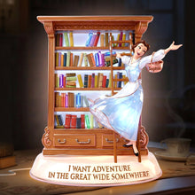 Load image into Gallery viewer, I Want Adventure Light Box - Personalized Gift for Book Lovers Light Box PopCulturePrints
