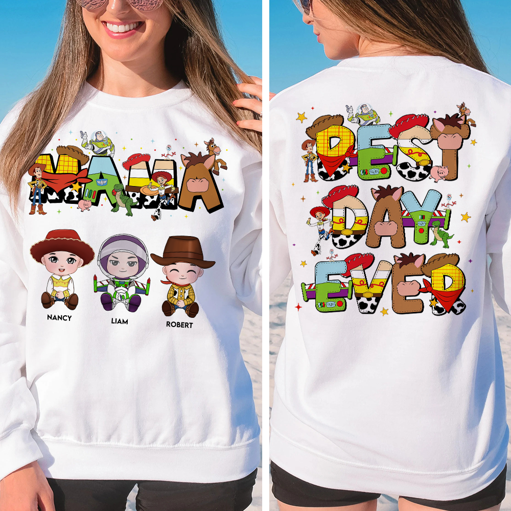 Best Day Ever! Personalized T-Shirt for Mom & Grandma - Custom Gift for Mother's Day Shirts PopCulturePrints