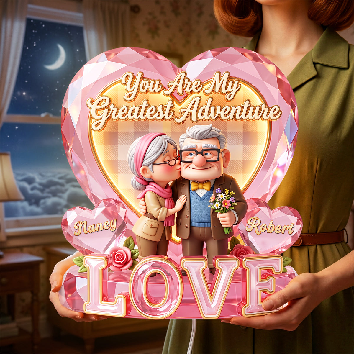 The Greatest Love Light Box - Personalized Gifts For Couples 01pata290626 Light Box PopCulturePrints