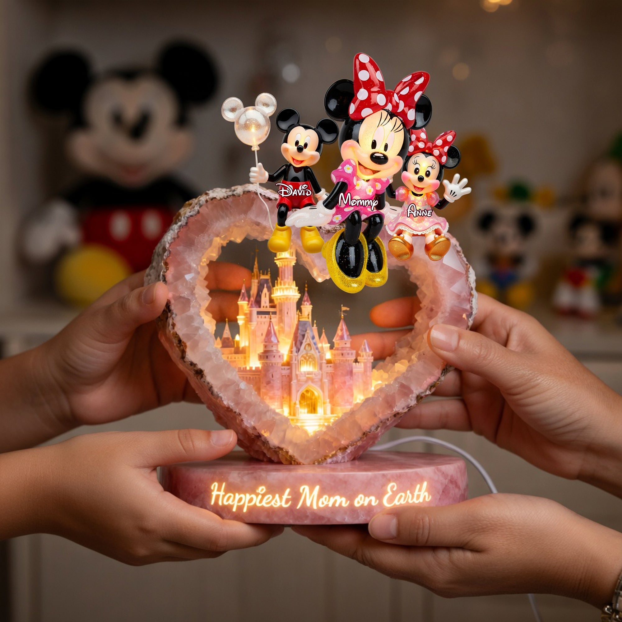 Happiest Mom on Earth Light Box - Personalized Gift for Mom, Grandma & Every Special Woman Light Box PopCulturePrints
