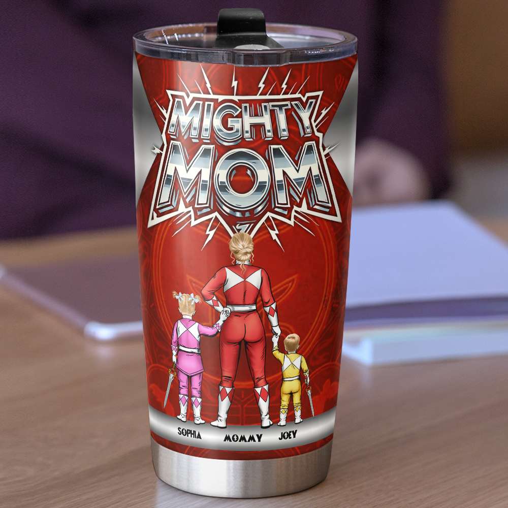 “For the Mighty Mom Who Can Do It All!” - Personalized Tumbler for Mom, Grandma & More Tumbler Cup PopCulturePrints