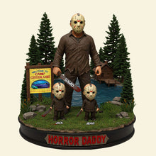 Load image into Gallery viewer, &quot;Embrace the Fright!&quot; - Horror Dad Acrylic Plaque - Personalized Gift for Dad, Grandpa, and Any Horror Enthusiast Shaped Plaques PopCulturePrints
